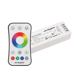Фото #1 товара Контроллер SMART-RGB-SET-RING (12-24V, 3x3A, ПДУ 2.4G) (Arlight, IP20 Пластик, 5 лет)