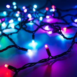 Фото #1 товара Светодиодная гирлянда ARD-STRING-PRO-10000-BLACK-100LED-LIVE RGB-DMX (24V, 10W) (Ardecoled, IP65)