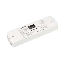 Фото #1 товара INTELLIGENT ARLIGHT Декодер SMART-DMX512-204-62-RGBW-RDM-SUF (12-48V, 4x350-1200mA) (IARL, IP20 Пластик, 5 лет)