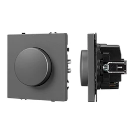 Фото #1 товара Механизм светорегулятора SWT-NOBE-DLR-SFPL-GR (250V, 300W) (Arlight, Серый базальт)