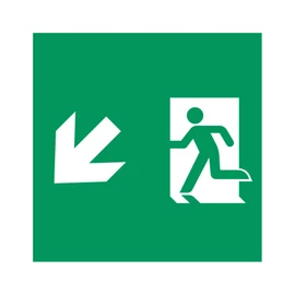 Фото #1 товара Пиктограмма EMGP-MARK-MA-LDOWN (Человек, Вниз-Влево) (Arlight, Пластик)