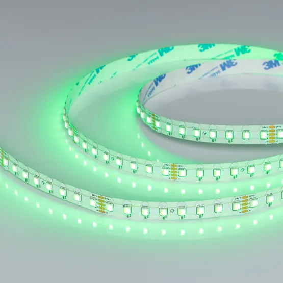Фото #2 товара Светодиодная лента герметичная RZ-NANO-H96-12mm 24V RGBW-Warm (12 W/m, IP54, 5m) (Arlight, CRI>90)