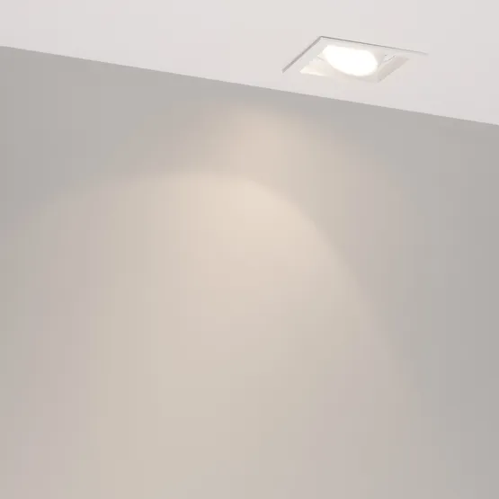 Фото #3 товара Светильник MS-VORTEX-BUILT-S90x90-12W Day4000 (WH-WH, 20 deg, 230V) (Arlight, IP20 Металл, 5 лет)