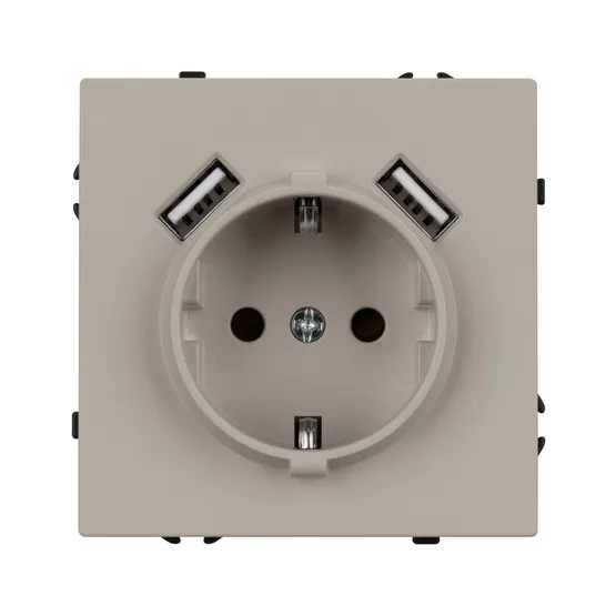 Фото #2 товара Механизм розетки с USB зарядкой SCT-NOBE-MUAA-SFPL-CA (230V, 16A) (Arlight, -)