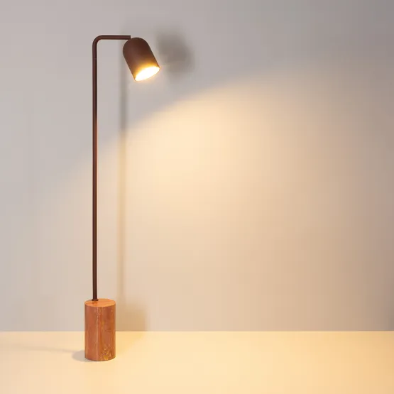 Фото #4 товара Светильник SP-MASON-FLOOR-R143-6W Warm3200-MIX (RD, 120 deg, 230V) (Arlight, IP20, Травертин, 5 лет)