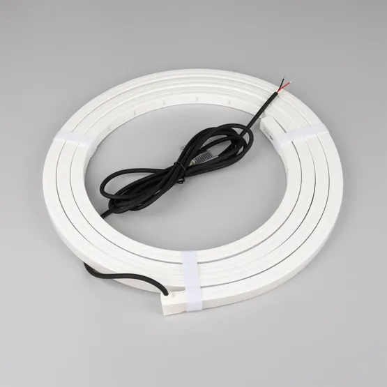 Фото #3 товара Светодиодная лента герметичная NOVA-TOP-PU-A120-16x15mm 24V Warm3500 (10 W/m, IP68, 3m, wire x1) (Arlight, Полиуретан)