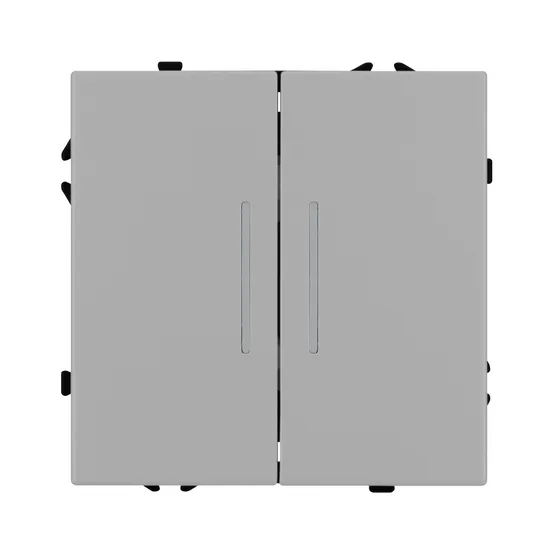 Фото #3 товара Механизм выключателя двухклавишный проходной LED SWT-NOBE-MKP2-SFPL-L-IS (230V, 10A) (Arlight, -)