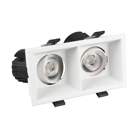 Фото #3 товара Светильник MS-FLOW-BUILT-S157x85-2x12W Day4000 (WH, 38 deg, 230V) (Arlight, IP20 Металл, 5 лет)