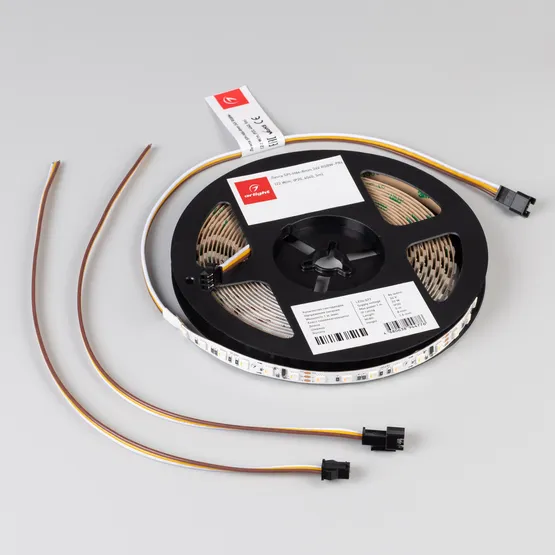 Фото #2 товара Светодиодная лента SPI-H84-8mm 24V RGBW-Warm-PX6 (22 W/m, IP20, 4040, 5m) (Arlight, -)