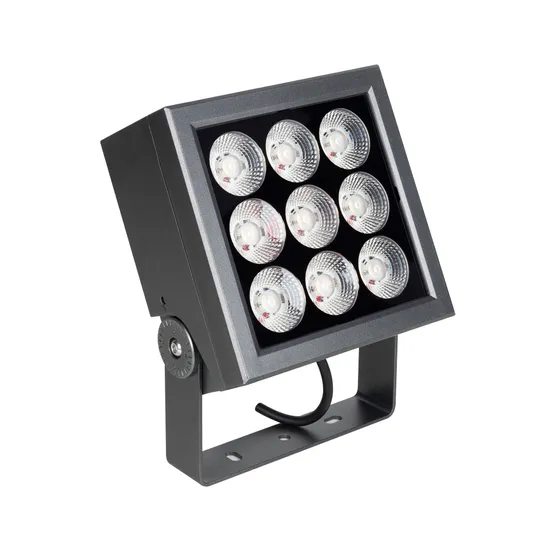 Фото #1 товара Светильник ALT-BLOCK-S185x185-36W Warm3000 (GR, 3 deg, 230V) (Arlight, IP66 Металл, 3 года)