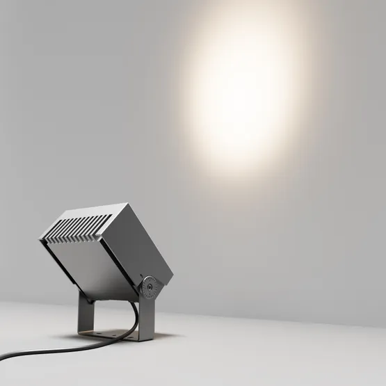 Фото #2 товара Светильник ALT-BLOCK-S185x185-36W Warm3000 (GR, 3 deg, 230V) (Arlight, IP66 Металл, 3 года)