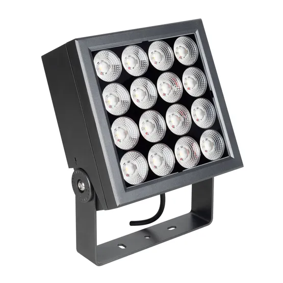 Фото #1 товара Светильник ALT-BLOCK-S220x220-50W Warm3000 (GR, 15 deg, 230V) (Arlight, IP66 Металл, 3 года)