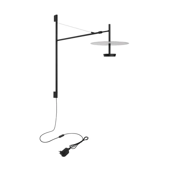 Фото #2 товара Светильник SP-CAMPANA-WALL-L1450-9W Warm3000 (BK, 130 deg, 230V, TELESCOPIC) (Arlight, IP20 Металл, 5 лет)