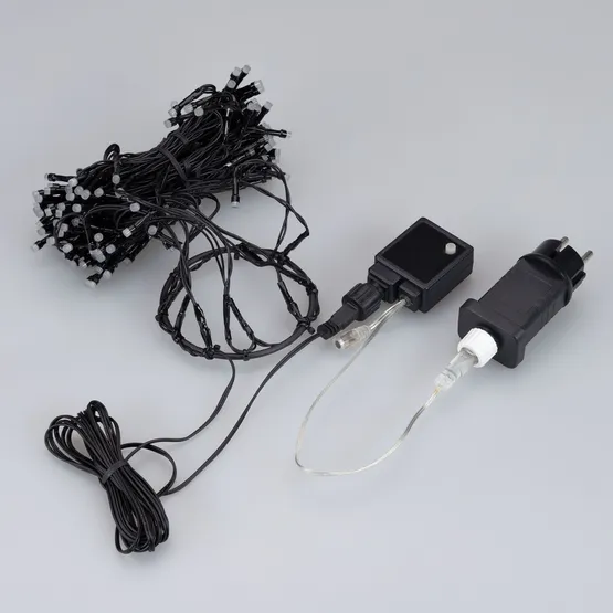 Фото #3 товара Светодиодная гирлянда Лучи Смарт ARD-GALA-CLASSIC-2700-BLACK-180LED RGB (230V, 3.6W, Tuya Wi-Fi) (Ardecoled, IP65)