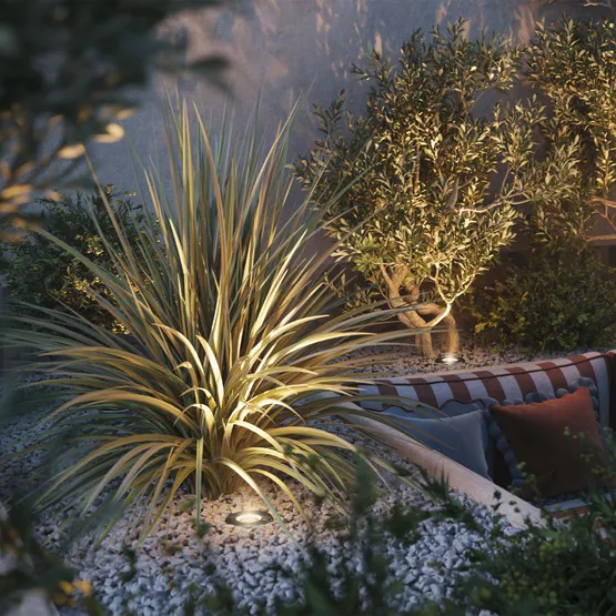 Фото #3 товара Светильник LTD-DAFNA-GROUND-R210-36W Warm3000 (SL, 45 deg, 230V) (Arlight, IP67 Металл, 5 лет)