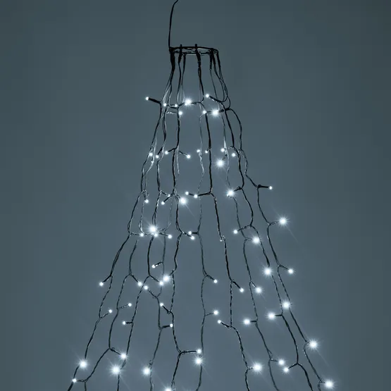 Фото #1 товара Светодиодная гирлянда Лучи Смарт ARD-GALA-CLASSIC-2000-BLACK-200LED White (230V, 4.7W, Tuya Wi-Fi) (Ardecoled, IP65)