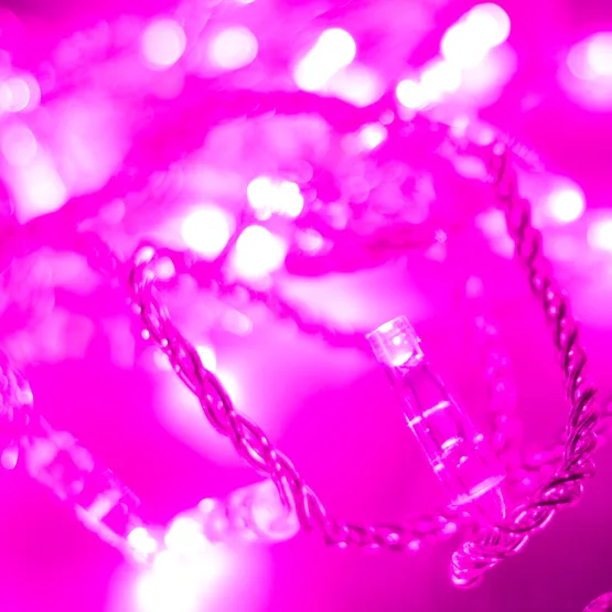 Фото #2 товара Светодиодная гирлянда ARD-STRING-CLASSIC-10000-CLEAR-100LED-STD PINK (230V, 7W) (Ardecoled, IP65)