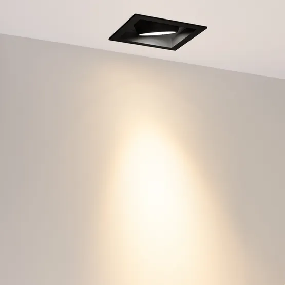 Фото #4 товара Светильник MS-VORTEX-BUILT-S140x140-30W Warm3000 (BK-BK, 30 deg, 230V) (Arlight, IP20 Металл, 5 лет)