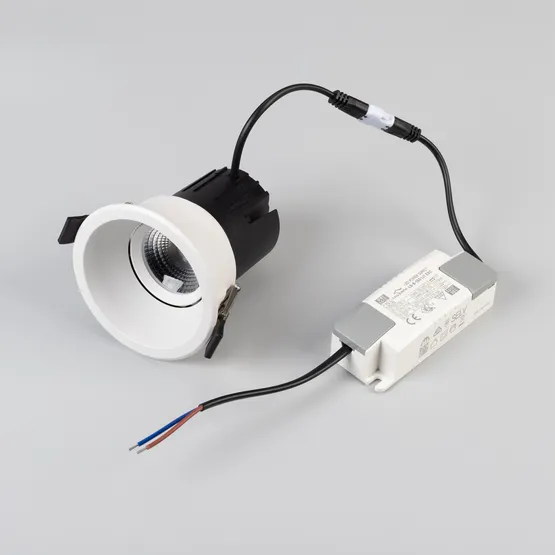 Фото #4 товара Светильник MS-FLOW-BUILT-R85-12W Warm3000 (WH, 15 deg, 230V) (Arlight, IP20 Металл, 5 лет)