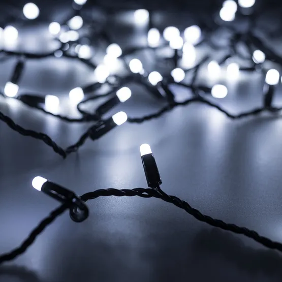 Фото #1 товара Светодиодная гирлянда ARD-STRING-CLASSIC-10000-BLACK-100LED-MILK-STD White (230V, 7W) (Ardecoled, IP65)