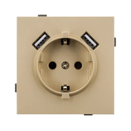 Фото #3 товара Механизм розетки с USB зарядкой SCT-TENDO-MUAA-SFPL-GD (230V, 16A) (Arlight, -)