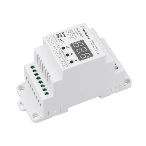 Фото #1 товара Контроллер SMART-K3-RGBW (12-36V, 4x5A, DIN, 2.4G) (Arlight, IP20 Пластик, 5 лет)