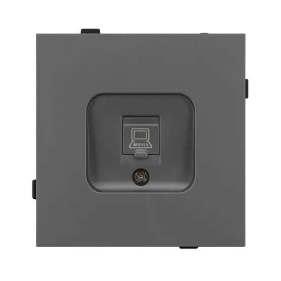 Фото #3 товара Механизм компьютерной розетки SCT-TENDO-MPC1-SFPL-GR (RJ-45, CAT6) (Arlight, -)