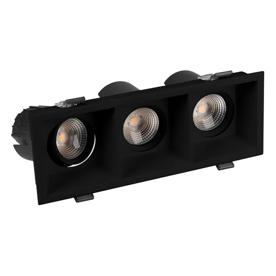 Фото #2 товара Светильник MS-FLOW-BUILT-S230x85-3x12W Warm3000 (BK, 38 deg, 230V) (Arlight, IP20 Металл, 5 лет)