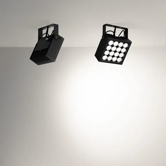 Фото #2 товара Прожектор KT-BLOCK-S220x220-50W RGBW-Day (Графит, 60 deg, 24V, DMX512) (Arlight, IP66 Металл, 3 года)