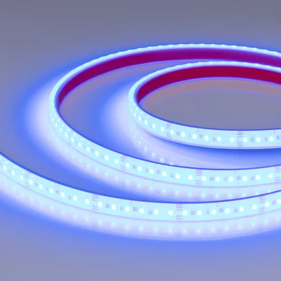 Фото #2 товара Светодиодная лента герметичная DOT-PFS-X120-12mm 24V RGB (14 W/m, IP68, 5m) (Arlight, 5 лет)