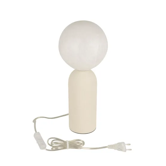 Фото #4 товара Светильник SP-SILKA-TAB-R150-6W Warm2700 (WH, 330 deg, 230V, TOUCH-DIM) (Arlight, IP20, Натуральный шелк, 3 года)