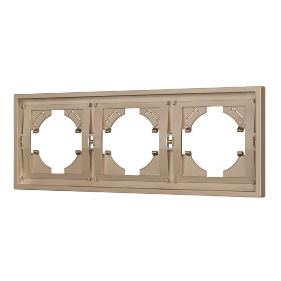 Фото #1 товара Рамка пластиковая FRM-TENDO-PL-3-GD (Arlight, -)